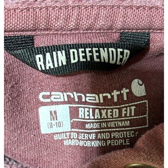 Carhartt Hoodie Women's Medium Rain Defender Relaxed Fit Graphic Sweatshirt - Picture 3 of 7